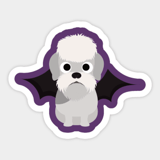 Dandie Dinmont Halloween Fancy Dress Costume Sticker